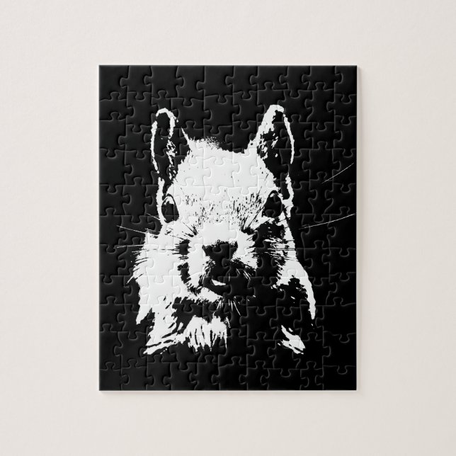 Dekorns pop Art Animals Black & White Pussel (Vertikal)