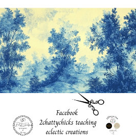 Dekorsida Fransk liggande blå palett