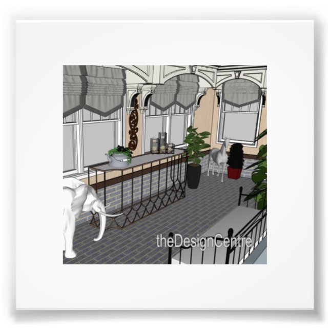 Dekorteckning för DesignCenter Fototryck (Framsidan)