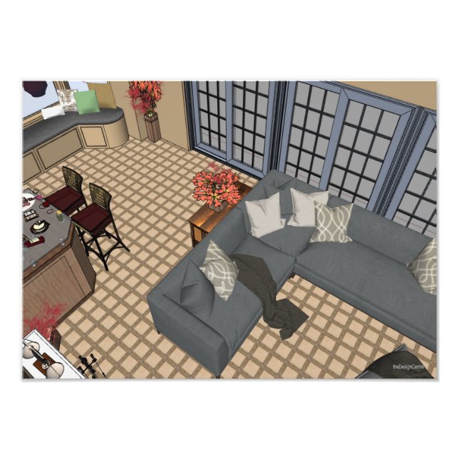 Dekorteckning för DesignCenter Fototryck (Framsidan)