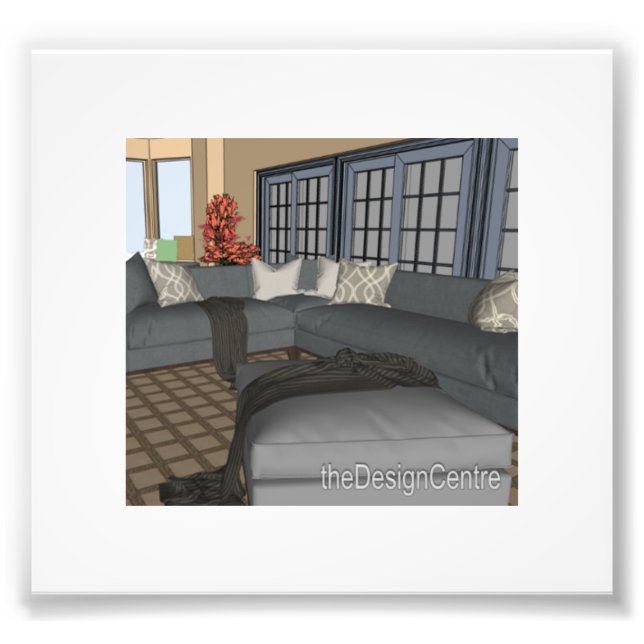 Dekorteckning för DesignCenter Fototryck (Framsidan)