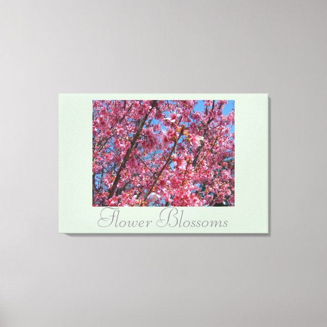 Dekorteckningsblommor blommar Blommar CricketDiane Canvastryck (Framsida)