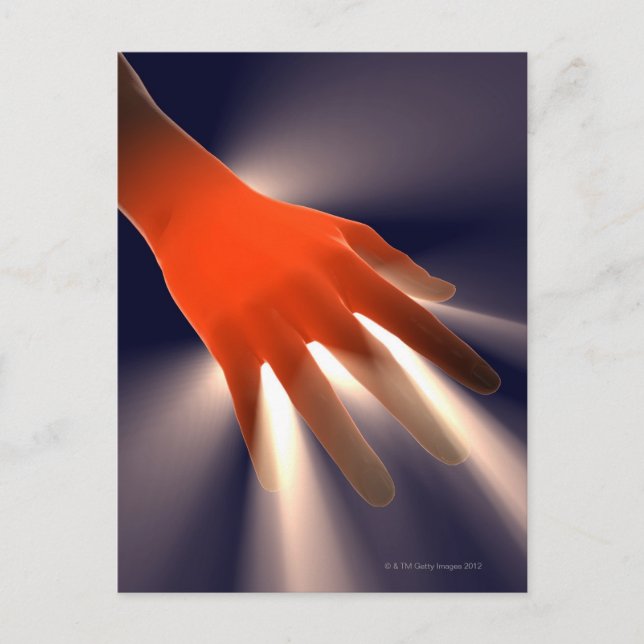 Dekorvy över Höger Hand. Vykort (Framsida)