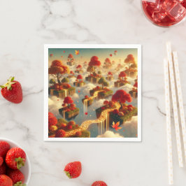 Dekoupage för Flytande höst Pappersservett