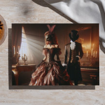Dekoupage Steampunk Victoransk Fantasy Maskerad