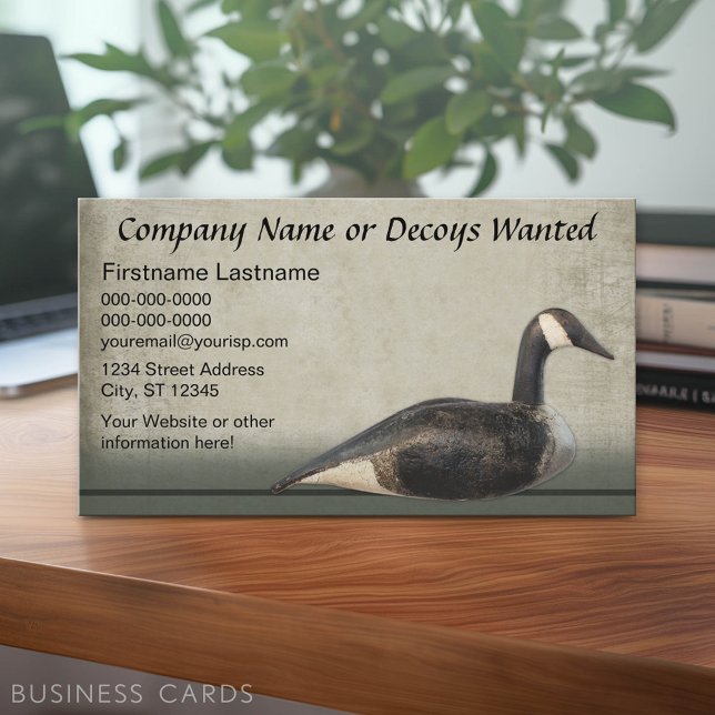 Dekoy Business - Antique Sport Collectibles Visitkort (Custom Business Card Template)