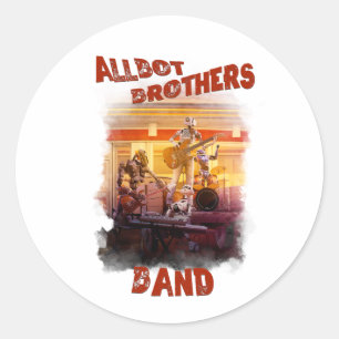 Dekret Allbot Brothers Band /Bob's Saucer Repair Runt Klistermärke
