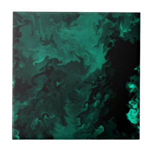 Dekret blommönster av malakitplattor kakelplatta