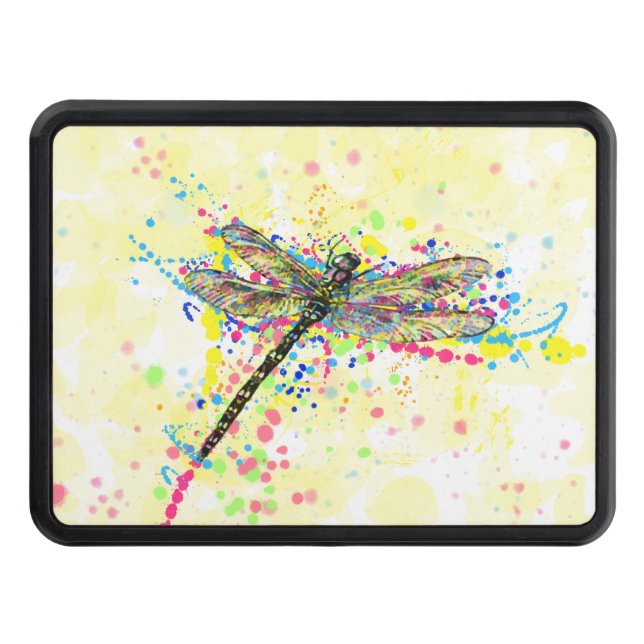 Dekret trendig med tunna vattenfärgstänk drakflygn skydd för dragkrok (Framsidan)