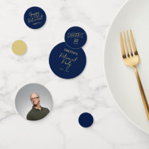 Dekretet guld & marinblå modern Pension Party
