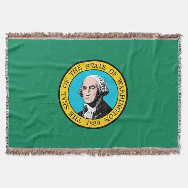 Dekretet Washington Statlig flagga Design Mysfilt (Framsidan)