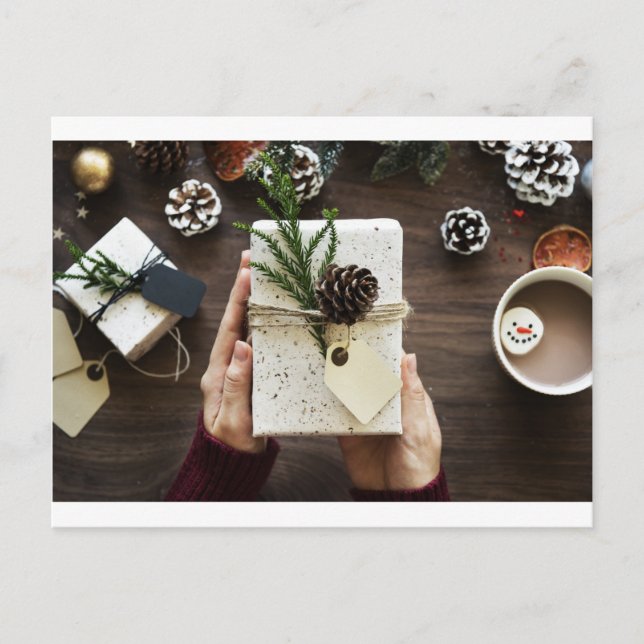 Dekromersk julbox helg vykort (Framsida)