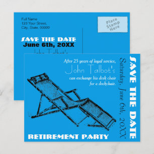 Dekstol Pension Party Spara vykort för datum2