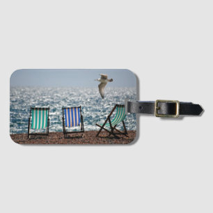 Dekstolar vid Sea Photo Bagagebricka