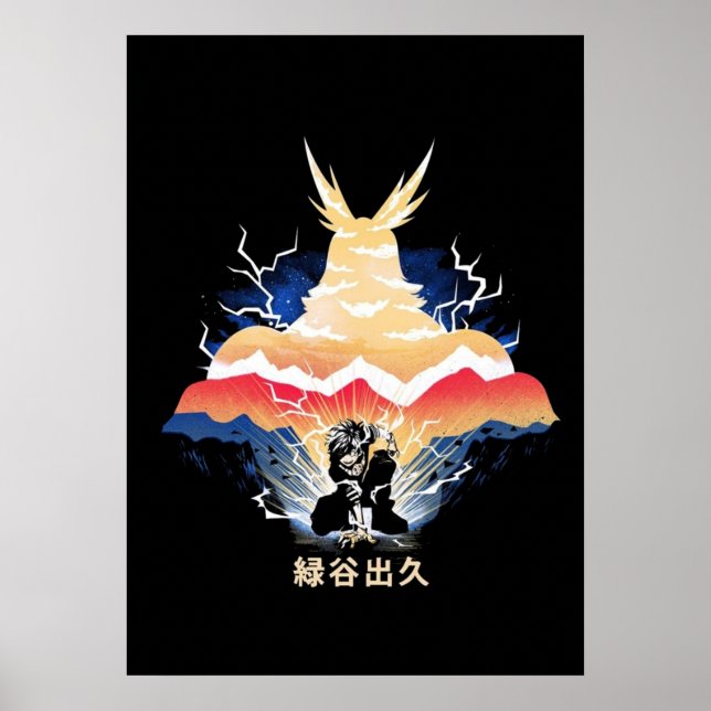 Deku mot allt tänkbart en för all Hero Academy 3 Poster (Framsidan)