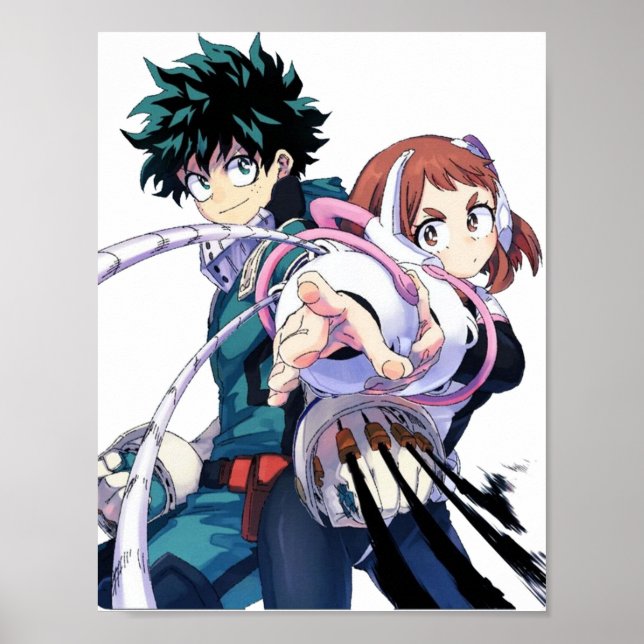 Deku och Ochako Poster (Framsidan)