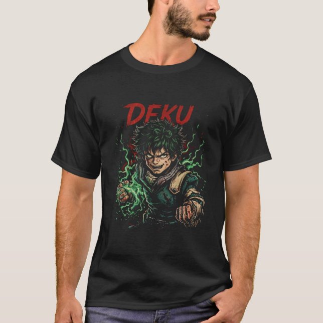DEKU – One For All Rage Mode T Shirt (Framsida)