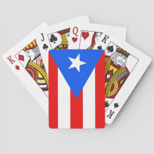 Dekuppspelningskort med Flagga Puerto Rico Spelkort