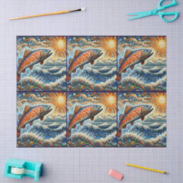 Dekussida av lax av lax med Nedfläckad