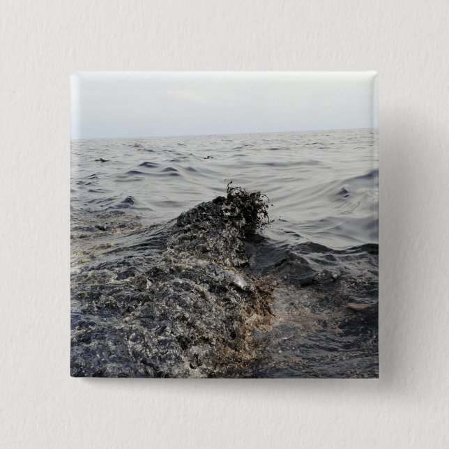 Del av ett oljebälte i Mexikanska Bukt Knapp (Framsida)