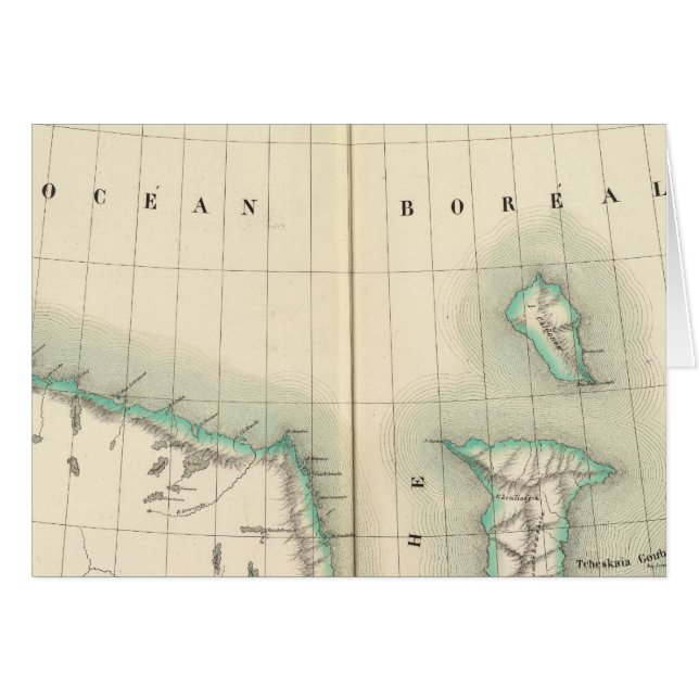 Del av Europa, Ryssland Hälsningskort (Framsidan Horizontal)