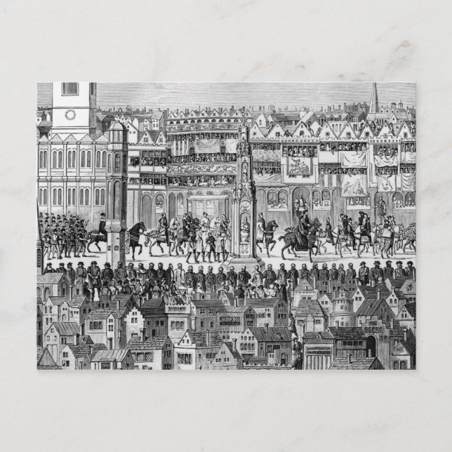 Del av koroneringsprocessen vykort (Framsida)