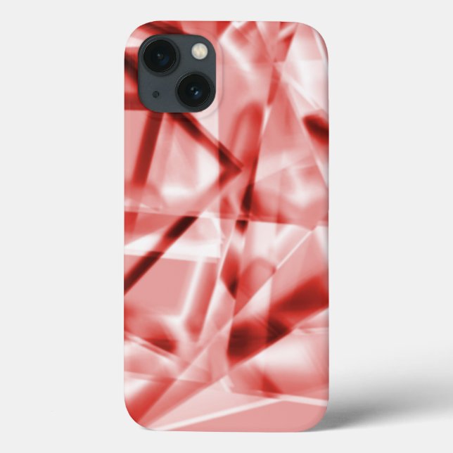 Del av kvadratiskt biet av akryl, lax till rött (Baksida)