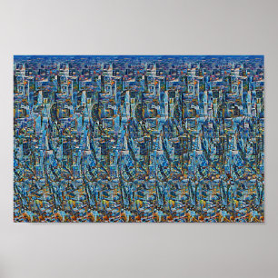 Del av London - Gömt 3D-utskrift Poster