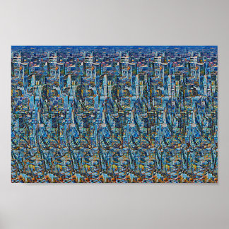 Del av London - Gömt 3D-utskrift Poster