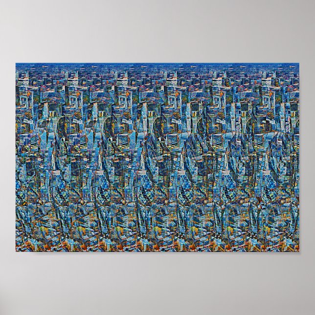 Del av London - Gömt 3D-utskrift Poster (Framsidan)