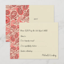 Del av Love Letters Paisley Rose Collection RSVP
