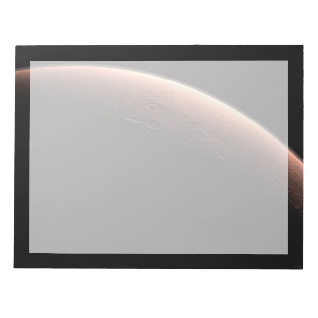 Del av Mars vid gränsen för ljus och Mörk. Anteckningsblock (Framsida)