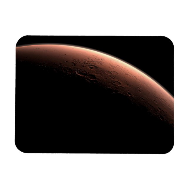 Del av Mars vid gränsen för ljus och Mörk. Magnet (Horisontell)