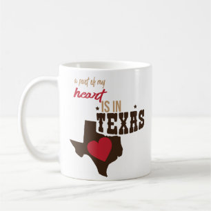 Del av min mugg för kaffe för hjärtaTexas par