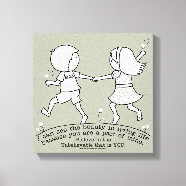 Del av mitt liv canvastryck (Framsida)