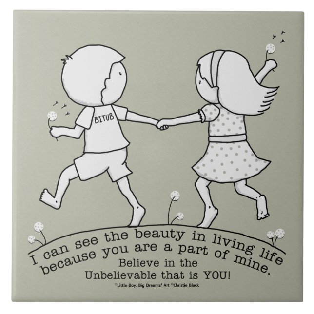 Del av mitt liv kakelplatta (Framsidan)