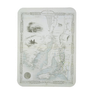 Del av södra Australien, från en serie av Magnet