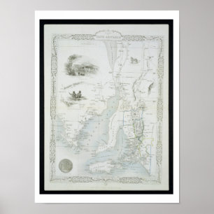 Del av södra Australien, från en serie av Poster