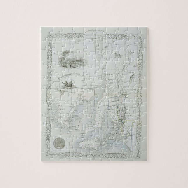 Del av södra Australien, från en serie av Pussel (Vertikal)