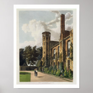 Del av St. Peter's College (Peterhouse) från Poster