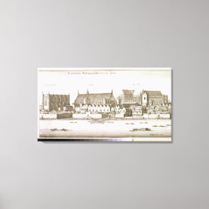 Del av staden av Westminster, 1647 (gravyr) Canvastryck