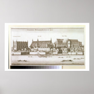 Del av staden av Westminster, 1647 (gravyr) Poster