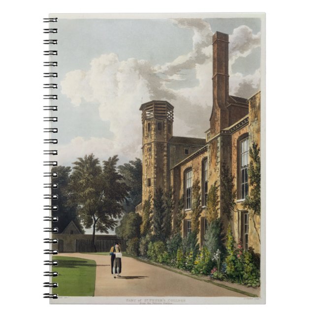 Del av Sts Peter högskola (Peterhouse) från Anteckningsbok Med Spiral (Framsidan)