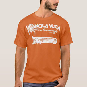 Del Boca Vista vit utskrift T Shirt