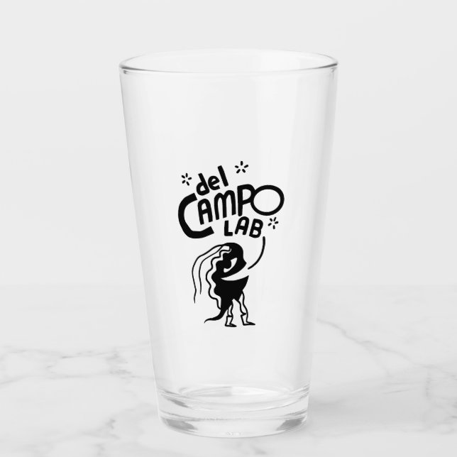 del Campo Lab Micro Guy Pint Glass Glaskopp (Framsida)