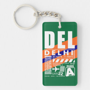 DEL Delhis flygplats Nyckelring