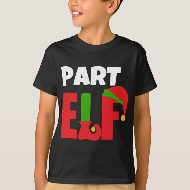 Del Elf Funny julgåva T Shirt (Framsida)