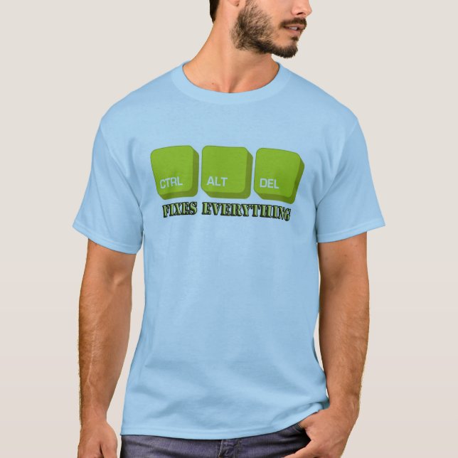 del för ctrl alt tee shirt (Framsida)