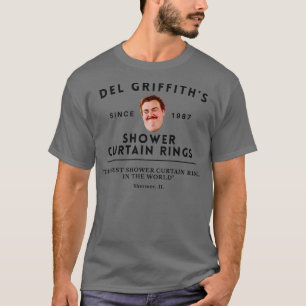 Del Griffiths Shower Curtain Ringar Shermer IL Sin T Shirt