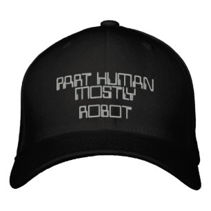 DEL MÄNNISKOR, MEST ROBOT HAT BRODERAD KEPS